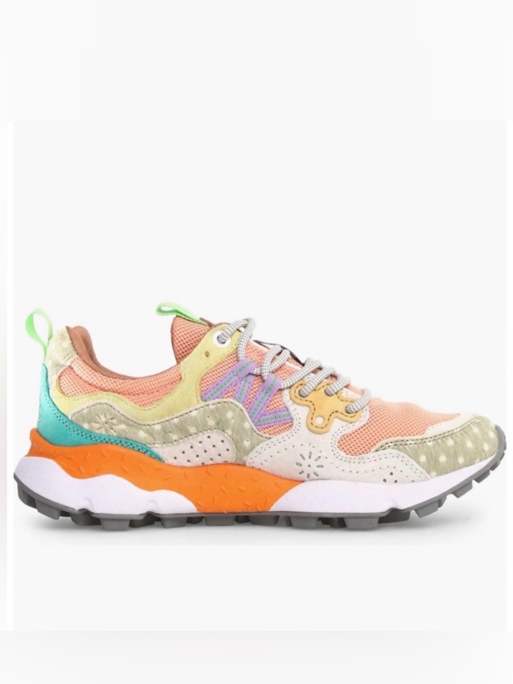 NWT Flower Mountain Yamano 3 Sneaker in LIGHT GREY-WHITE - Picture 2 of 14
